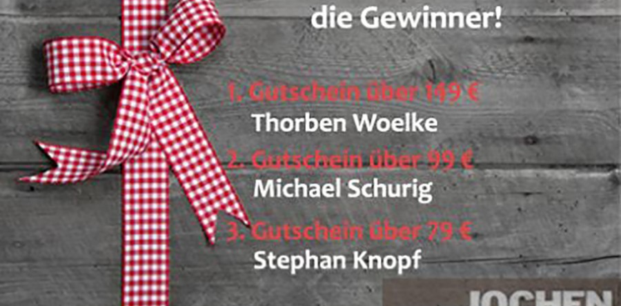 4. Gewinnspiel zum Firmenjubiläum