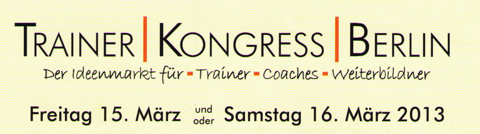 Trainer Kongress Berlin